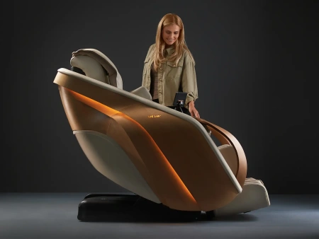 Ультра премиум массажное кресло D_Core 2 Крем