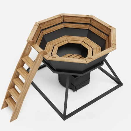 Спачан банный чан черный металл 1500мм